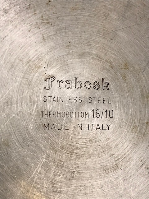 FRABOSK  STAINLES STEEL THERMOBOTTOM 18/10 MADE IN  İTALY   İTALYAN DUDUKLÜ KROM CAYDANLIK 1.5 LİTRE