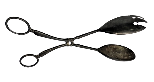 KEK PASTA BÖREK SERVİS MAŞASI GÜL MOTİF GÜMÜŞ KAPLAMA 22 CM BOY