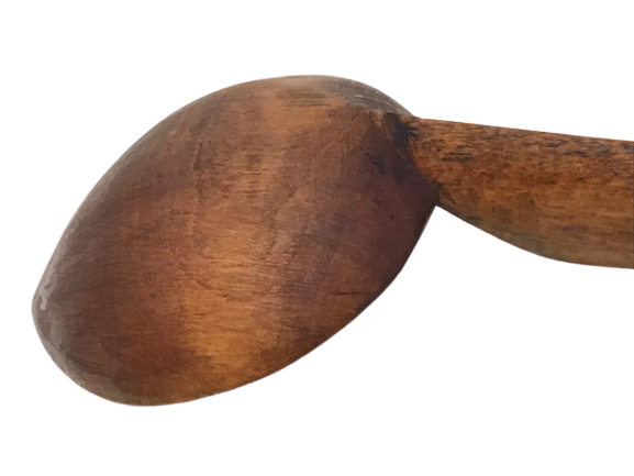 OSMANLI TERS KAŞIK BEKTAŞİ TEKKE VE ZAVİYELERDE KULLANILAN  EL İŞİ NADİR BİR ÜRÜN TERS SAPLI SAPINDA HUUU (kendine gel) YAZAN DERVİŞE DERS VEREN BİR ŞİMŞİR  KAŞIK MUGLA YÖRESİ