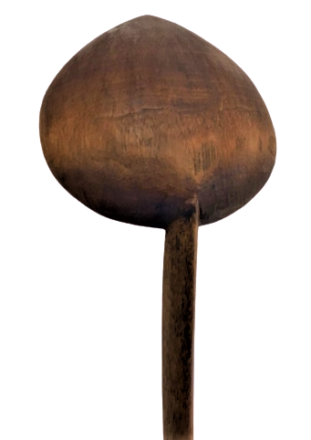 OSMANLI TERS KAŞIK BEKTAŞİ TEKKE VE ZAVİYELERDE KULLANILAN  EL İŞİ NADİR BİR ÜRÜN TERS SAPLI SAPINDA HUUU (kendine gel) YAZAN DERVİŞE DERS VEREN BİR ŞİMŞİR  KAŞIK MUGLA YÖRESİ