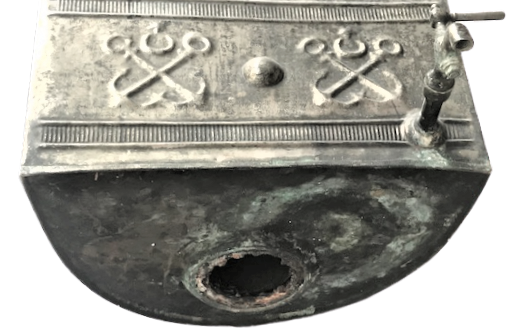 ŞİRKETİ HAYRİYE İŞLETMESİ VAPURLARDA KULLANILMIŞ  CAY KAZANI BAKIR DENİZ CIPALI MUSLUKLU KÖMÜRLÜ KAZAN