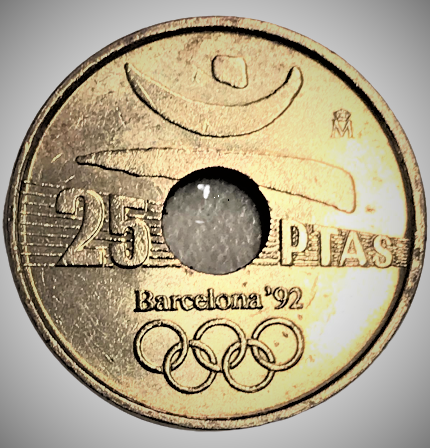 BARCELONA 1992 YAZ  OLİMPİYATLARI  25 PTAS ESPANA 1990 METAL PARA