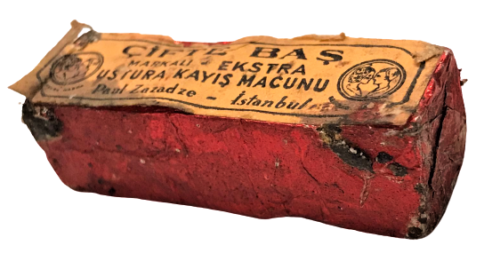 1940 CİFTE BAŞ MARKALI EKSTRA USTURA BİLEME KAYIŞ MASAT MACUNU 