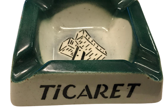 ECZACIBAŞI SERAMİK KARE FORMDA T.A.O İZMİR TİCARET MATBACILIK  KÜLLÜK 