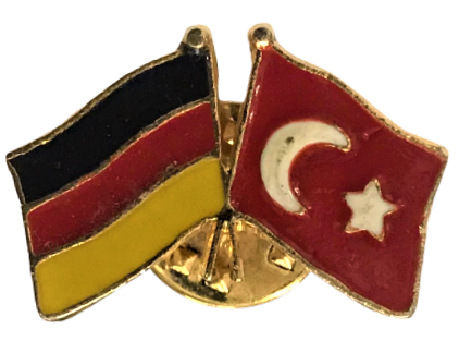 TÜRKİYE ALMANYA BAYRAKLI SICAK MİNELİ İTTİFAK RÖZET