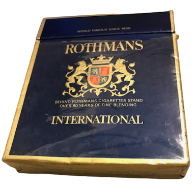 ROTHMANS LACİVERT KARTON KUTUSUNDA FİLTRELİ 10 CM BOYUNDA SIGARA