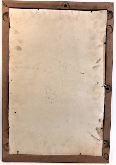 TEKKE İSİ EL CEKME CAM ALTI  İSTİF HAT YAZI KENDİ ORJİNAL AHŞAP CERCEVESİNDE KETEBELİ KENARLAR EL BEZEMELİ