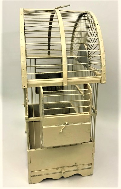 OSMANLI AHŞAP KUŞ KÖŞKÜ TAMAMI EL İŞCİLİKLİ TEL GECME AHŞAP  KUŞ KAFESİ