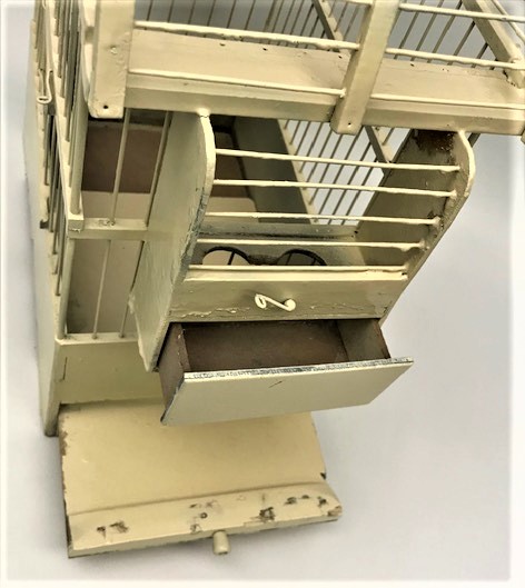 OSMANLI AHŞAP KUŞ KÖŞKÜ TAMAMI EL İŞCİLİKLİ TEL GECME AHŞAP  KUŞ KAFESİ