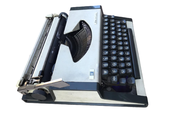 OLİMPIA F KLAVYE THM DE LUXE MEKANİK MANUEL DAKTİLO KUTUSUNDA ORJİNAL 1970 ALMAN MALI