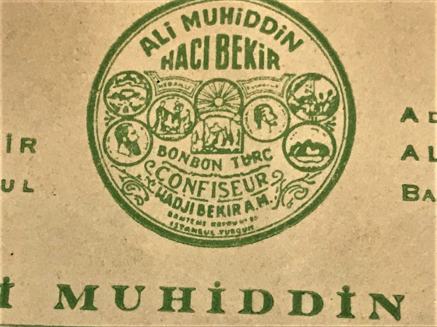 ŞEKERCİ ALİ HUHİDDİN HACI BEKİR  LEGOLU 2 DİLDE BATBUU BASKILI ZARF