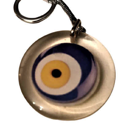 MURAT 124 ARABA OTO POLİ KARBON ŞEFFAF ANAHTARLIK ÖN TARAF MURAT 124 LEGOLU DİGER TARAF NAZARLIK 