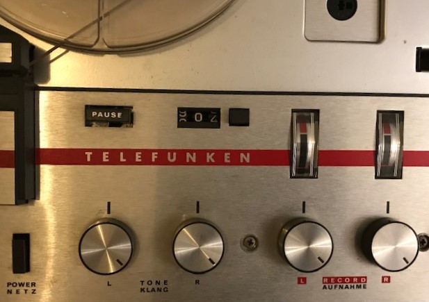 1960 ALMAN TELEFUNKEN MAGNETOPHON 204  STEREO CİF HOPORLÖR MAKARA BANT CALAR 