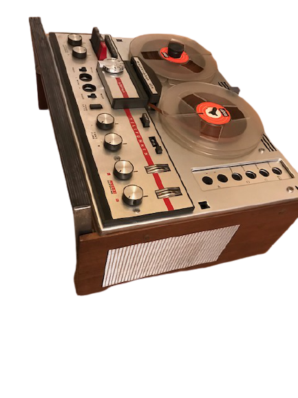 1960 ALMAN TELEFUNKEN MAGNETOPHON 204  STEREO CİF HOPORLÖR MAKARA BANT CALAR 