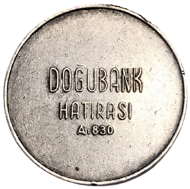 DOGUBANK ACILIŞ HATIRASI 1954  GÜMÜŞ KULPLU MADALYA A.830