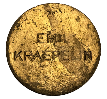  EMİL KRAEPELİN PSİKİYATRİS BRONZ MADEL DOKTOR TIP TARİHİ