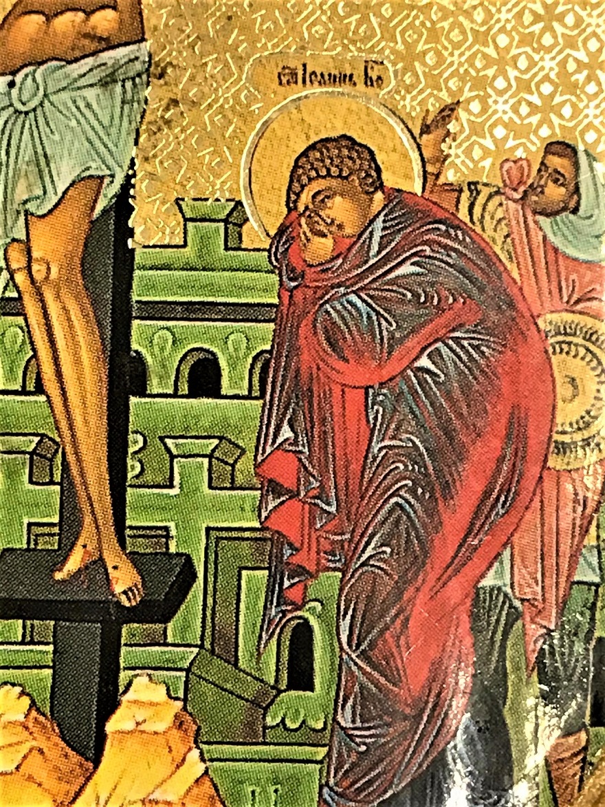 AHŞAP KAİDELİ YUMURTA HZ İSA'NIN CARMIHA GERİLİŞİ VE HAVERELERİNİN ETRAFINDA İSTEK YALVARIŞ VE DUALARI 