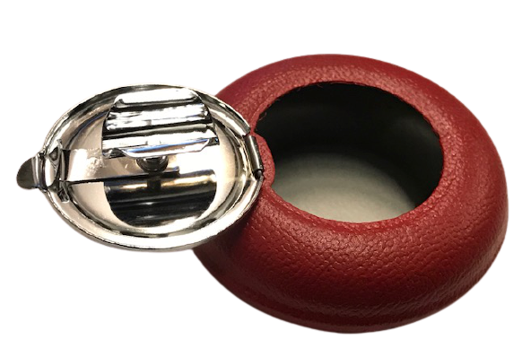 KAPAKLI METAL TOKYO KIRMIZI DERİ KAPLAMA KÜLLÜK 