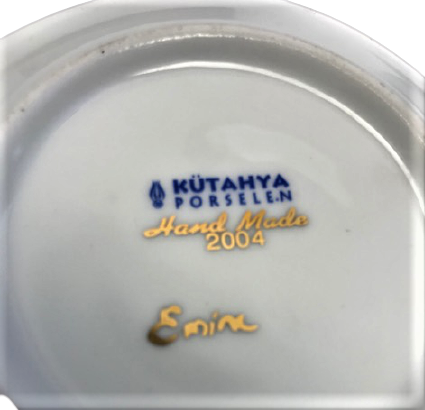 24 AYAR ALTIN KAPLAMA 2004 EL YAPIM SANATCI İMZALI OSMANLI MOTİFLERLE BEZELİ SERTİFİKALI BELGELİ 