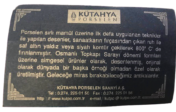 24 AYAR ALTIN KAPLAMA 2004 EL YAPIM SANATCI İMZALI OSMANLI MOTİFLERLE BEZELİ SERTİFİKALI BELGELİ 