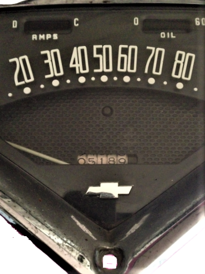 AMERİKAN 1957 CHEVROLET APACHE KOMYENET ON KİLOMETRE GÖSTERGE PANELİ OYNANMAMIŞ ORJİNAL