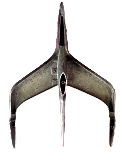 AMERİKAN OTOMOBİL ÖN KAPUT KUŞU KROM KAPLAMA  ALTINDA SERİ NUMARALI ORJİNAL ARABADAN SÖKÜLME USA ARMA