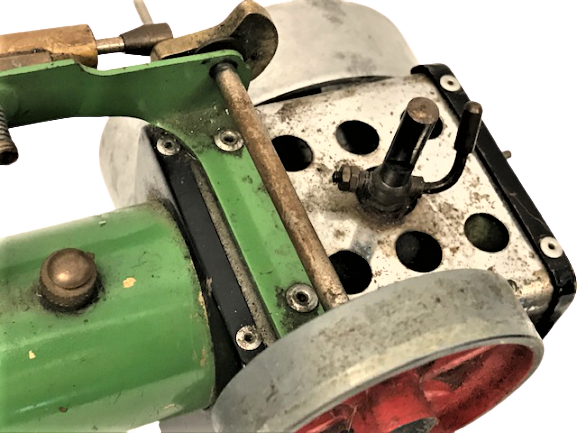 BİRMİNGHAM MAMOD ENGLAND BUHAR KAZANLI SİLİNDİR METAL HAREKETLİ TEKERLEKLİ CALIŞAN  OYUNCAK 