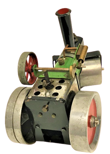 BİRMİNGHAM MAMOD ENGLAND BUHAR KAZANLI SİLİNDİR METAL HAREKETLİ TEKERLEKLİ CALIŞAN  OYUNCAK 