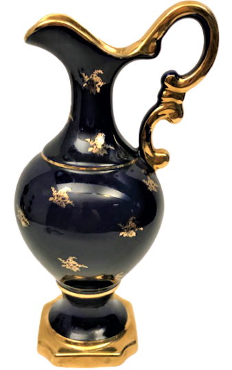 PORCELAİNE FRANSIZ  ROYAL İNSİYALLİ AYAKLI ÜZERİ EL İŞİLEME TAŞINABİLİR İÇKİ TAKIM