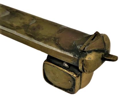 OSMANLI EL YAPIM ORJİNAL ZENNE BOY BRONZ DİVİT KİLİTLİ HOKKA 