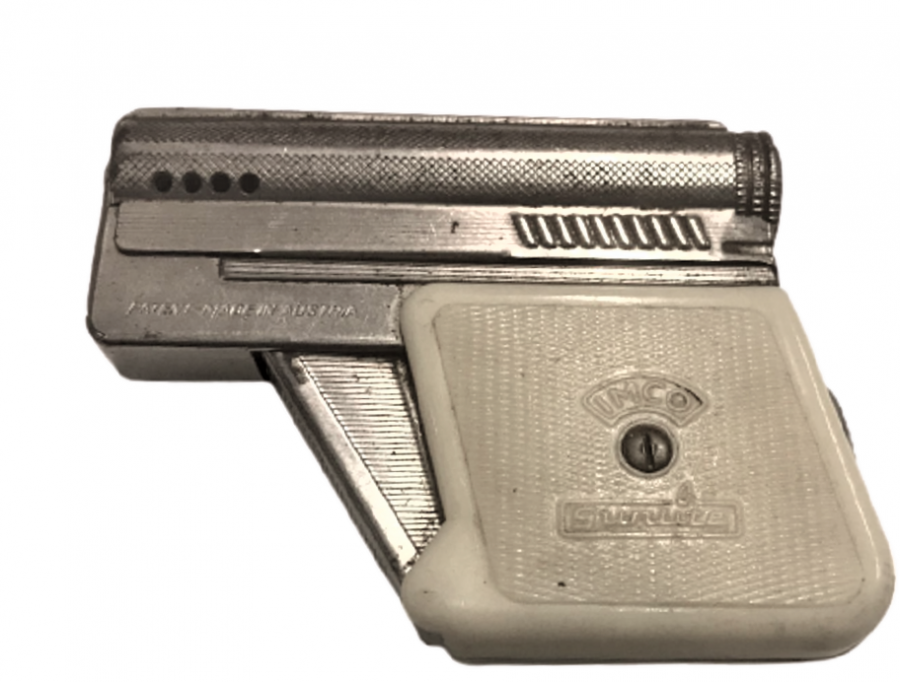 İMCO GUNLITE PATENT AUSTRIA 6900 MODEL  LİGHTER MEKANİK TABANCA SORUNSUZ EKSİKSİZ ORJİNAL CAKMAK 