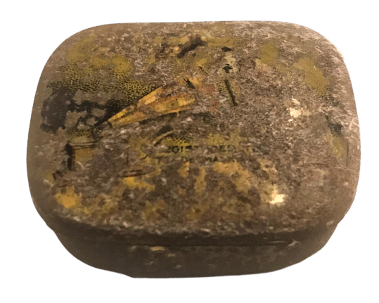 SAHİBİNİN SESİ TENEKE KAPAKLI GRAMAFON İGNE KUTUSU