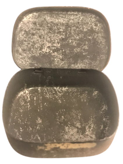 SAHİBİNİN SESİ TENEKE KAPAKLI GRAMAFON İGNE KUTUSU