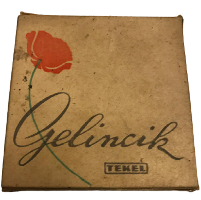 1960 YILLARIN GELİNCİK SİGARASI KARTON KUTUDA ACILMAMIŞ 20 SIGARA TEKEL 175 KURUS