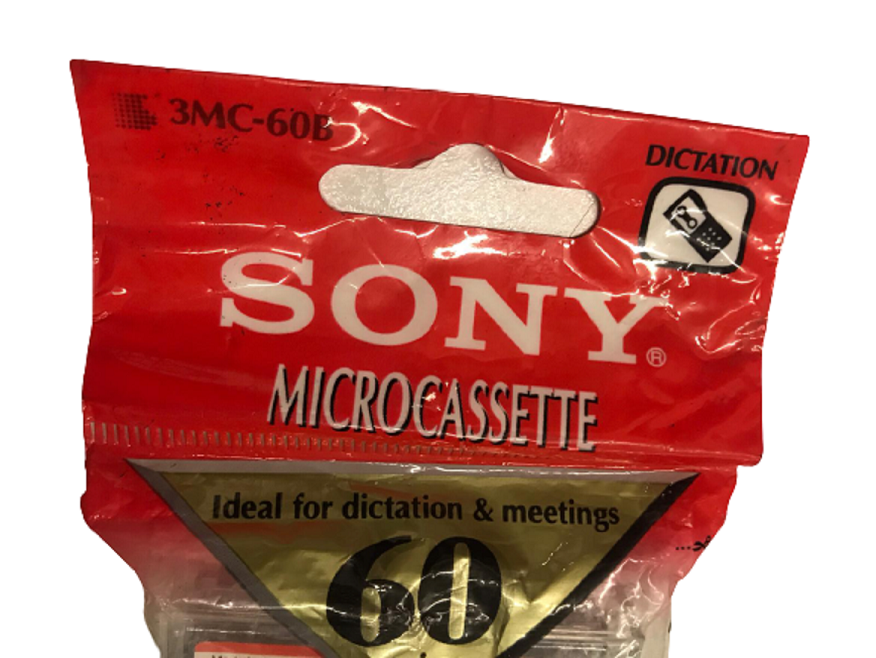 SONY MİCROCASSETTE 60 MİN 3 PACK HIGH DURABILIT UFAK MİNİ KASET 3 ADET KENDİ ORJİNAL ANBALAJINDA