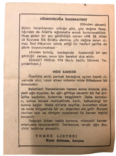 1974 SENESİNİN 3 AGUSTOS CUMARTESİ GÜNÜNE AİT SÖNMEZ TAKVİMİ YAPRAGI