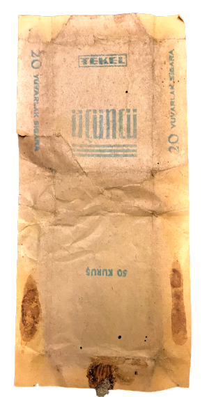 TEKEL ÜCÜNCÜ 20 YUVARLAK SIGARA 50 KURUŞ 