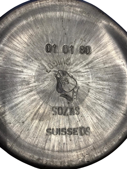 BEBEK MAMASI LAİT GUİGOZ 1980 Lİ YILLARIN ALUMİNYÜM KAPAKLI KUTU SWİTZERLAND  İMALATI BOŞ KAB ORJİNAL ÖLCU KAŞIKLI