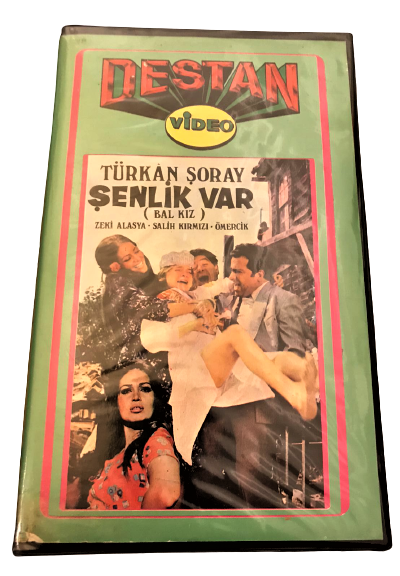 ŞENLİK VAR  BAL KIZ TURKAN ŞORAY ZEKİ ALASYA SALİH KIRMIZI ÖMERCİK  DESTAN VİDEO VHS FİLM KASEDİ