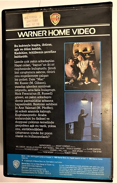 TEHLİKELİ KOKTEYL  WARNER HOME VİDEO VHS VİDEO FİLM KASEDİ 