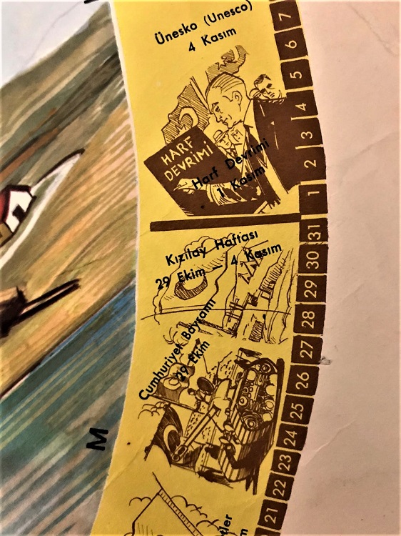 OKUL SINIF MEVSİMLER TABLOSU KAGIT AFİŞİ AKBANK HEDİYESİ İLKBAHAR YAZ SONBAHAR KIŞ AYLARI CİZELGESİ