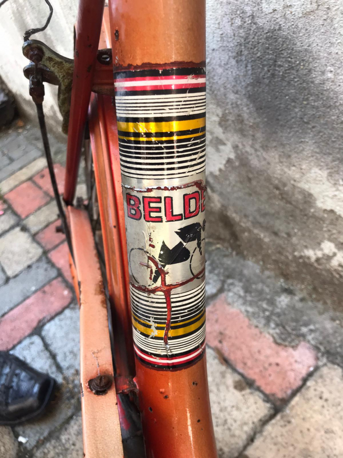 PİNOKYO BELDE KATLANIR YERLİ BİSİKLET TÜM ETİKETLER VE SELE ORJİNAL BOYASIYLA 