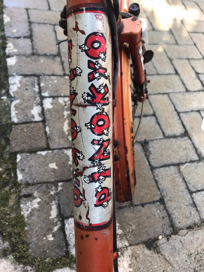 PİNOKYO BELDE KATLANIR YERLİ BİSİKLET TÜM ETİKETLER VE SELE ORJİNAL BOYASIYLA 