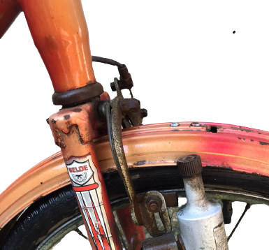 PİNOKYO BELDE KATLANIR YERLİ BİSİKLET TÜM ETİKETLER VE SELE ORJİNAL BOYASIYLA 