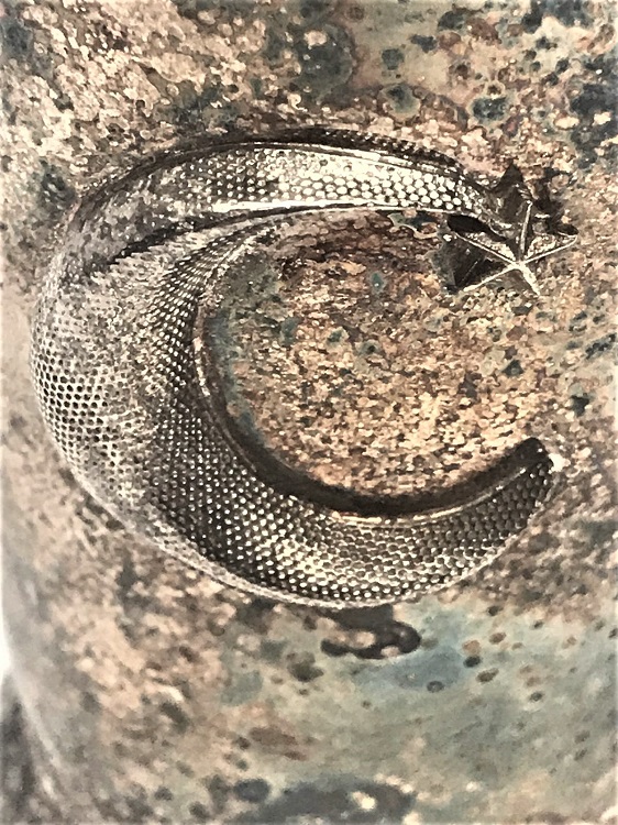 AY YILDIZ KABARTMA ÜZERİ ARMALI SIVAMA ÜZERİ GÜMÜŞ KAPLAMA  TCDDY BARDAK