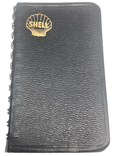 SHELL DAMGALI METAL GÜMÜŞ KAPLAMA BARDAK VE 2 ADET KULLANILMIŞ BİRİ OSMANLICA YAZILIDIR CEP NOT DEFTERİ