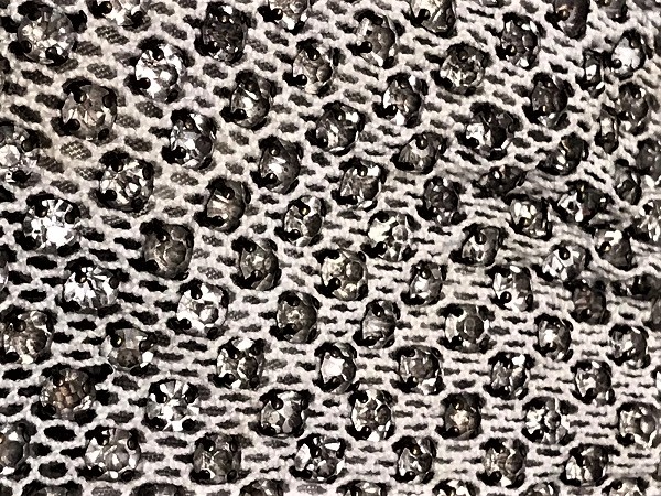 1930 YILLARIN ÖZEL TASARLANMIŞ PİRİNC NETAL KISMI VE BEZ TARAFI ZİLKON (istanbul taşı) TAŞLI BAYAN GECE CANTASI