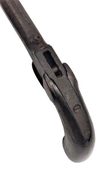 OSMANLI  EL YAPIM  AHŞAP KABZA SICAK DÖGME CELİK CAKMAKLI TABANCA HOROZU EKSİK KOLEKSİYONLUK