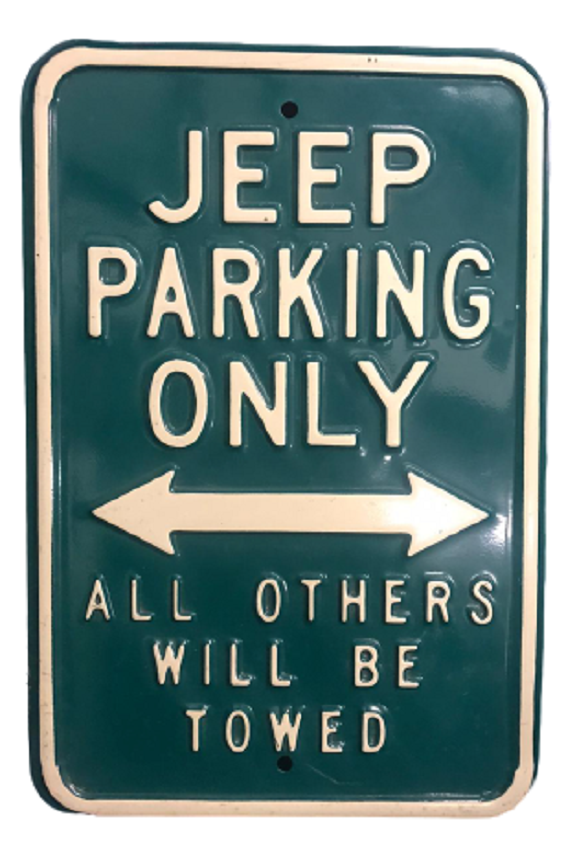 USA AMERİKAN  BÜYÜK BOY 4 X 4   JEEP PARKİNG ONLY  AAL OTHERS WILL  BE  TOWED JİP GARAJ PARK YERİ KALIN SAC YEŞİL BEYAZ REKLERDE TABELA