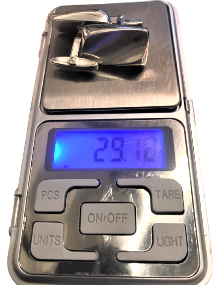 835 DAMGALI RUS GÜMÜŞ 1950 Lİ YILLAR ORJINAL AHŞAP DERİ KAPLI KUTUSUNDA CİFT MANŞET KOL DUGMESİ